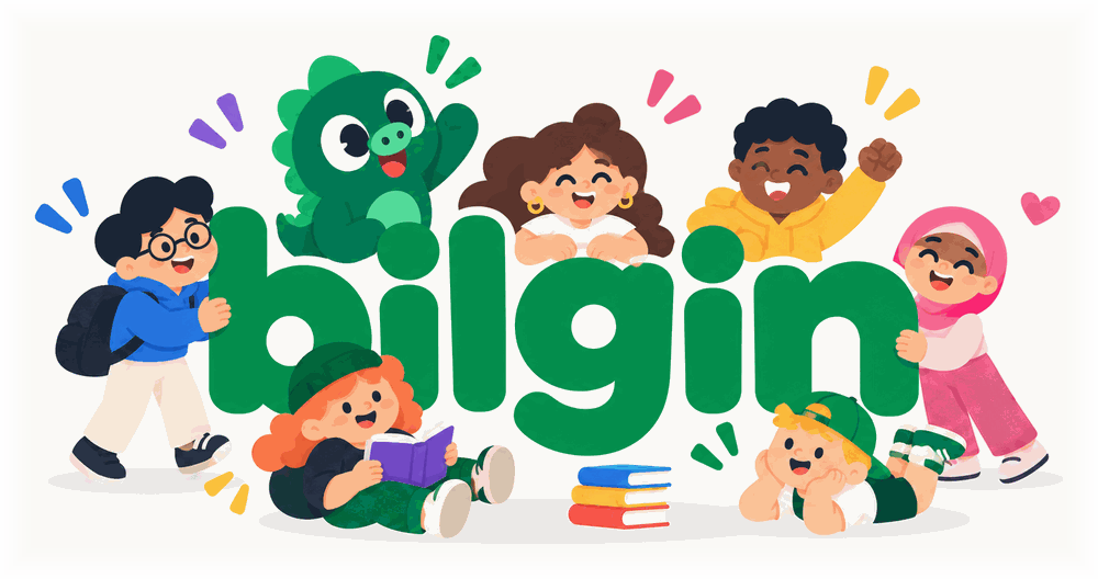 Birlikte öğrenmeye hazır, renkli bilgin karakterleri